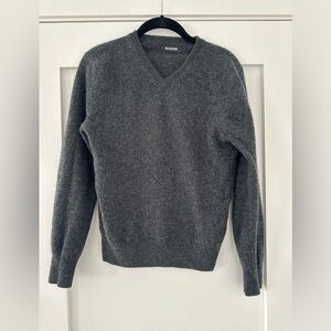 NAADAM grey / gray Cashmere V neck sweater XS